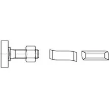 HALFEN Hammerkopfschraube R 88938 38/17 6-ktmutter M10x20 Mu4.6 galv.verz. 100St HALFEN