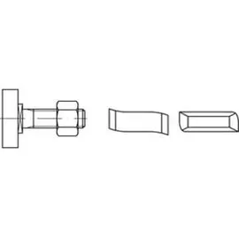 HALFEN Hammerkopfschraube R 88938 38/17 6-ktmutter M10x20 Mu4.6 galv.verz. 100St HALFEN