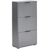 Hom`in Schuhkipper, Anthrazit, Metall, 63x119.5x27 cm, individuell planbar, stehend, Garderobe, Schuhaufbewahrung, Schuhkipper