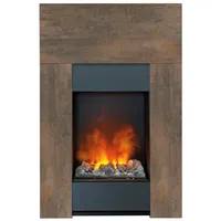Dimplex Ravello Elektrokamin Opti-myst 3D: Dekoholz ohne Stehrost - Schwarz, pulverbeschichtet - Ohne Steine