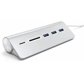 Satechi Aluminum USB 3.0 Hub & Card Reader Silver