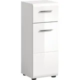 xonox home Standschrank 30 cm x 80 cm x 30 cm Weiß-Weiß