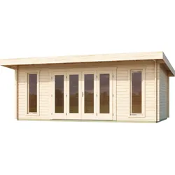 LASITA MAJA Gartenhaus »SUSSEX«, (Set, inkl. Fussbodenbretter zum verlegen) LASITA MAJA naturbelassen