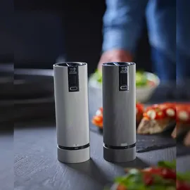 Peugeot Mühlenset LINE 15cm Elektrisch Pfeffermühle Salzmühle Zirkonia-Mahlwerk