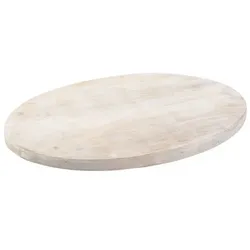 Teller Holz hell oval 10x8 cm