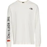 The North Face Herren L/S Varsity Graphic T-Shirt, White Dune, XL