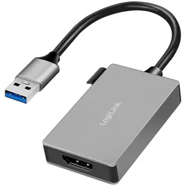 Logilink UA0233A - Adapter, USB-A Stecker, USB 3.0 HDMI Video grau