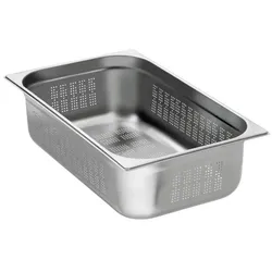 Perforierter Gastronormbehälter aus Edelstahl GN1/1 - P150mm - 20L - Equipementpro