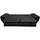 luma-home Big-Sofa Leder 3-Sitzer Schwarz