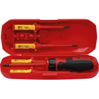 BGS VDE-Schraubendreher-Satz 35813, mit Wechselklingen, 8-tlg.