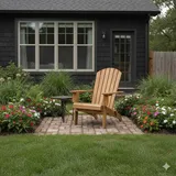 prestige home living outdoor Adirondack Liegestuhl 84 x 69 x 93 cm braun