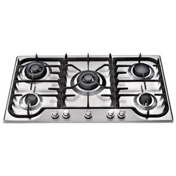 HCB90CC Gaskochfeld 90 cm doppel Wok 5 Flammen 15 kW