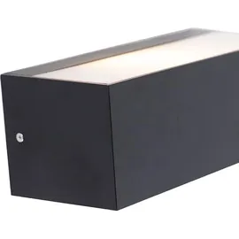 QAZQA Houks (IP54) Schwarz