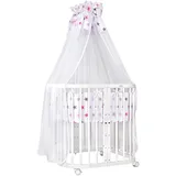 Waldin Babybett Kinderbett 7in1 mit Matratze,