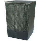 RYBE Mülltonnenverkleidung Rattan & Metall 120L - 240L (Grau)