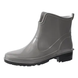 Ladeheid Gummistiefel Damen Kurz Wasserdicht Damenschuhe Elegant und Bequem LA-930 (grau, 36 Eu)
