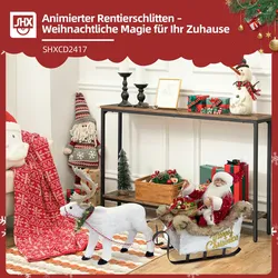 SHX Weihnachtsmann »Animierter Rentierschlitten mit Weihnachtsmann«, Bewegung, Soundeffekte SHX Mehrfarbig
