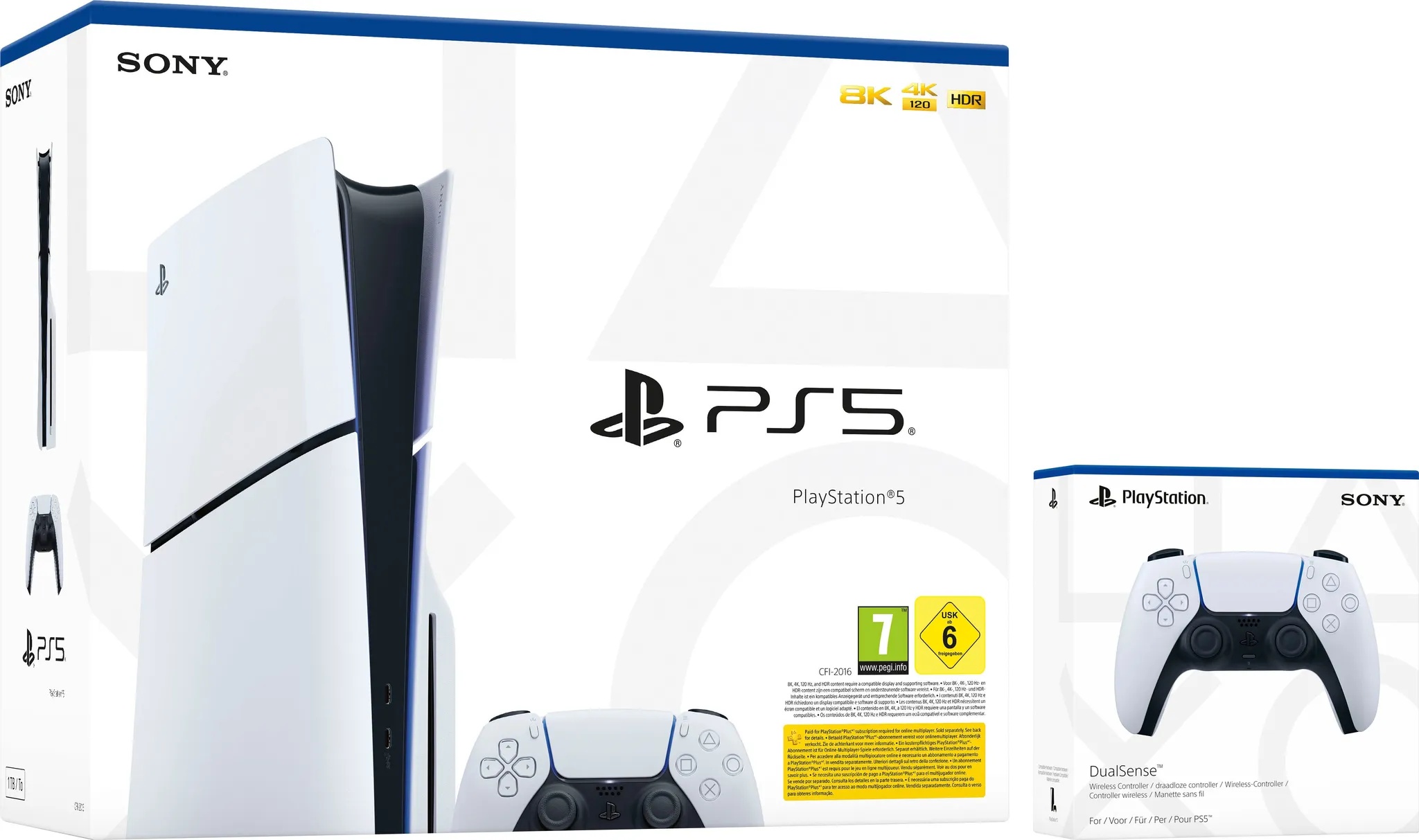 PLAYSTATION 5 Spielekonsole "Disk Edition (Slim) inkl. zweitem DualSense Wireless-Controller" Spielekonsolen schwarz-weiß (weiß, schwarz) PlayStation 5 Bestseller