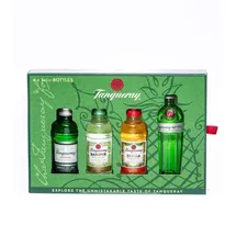 Tanqueray Imported 43,1% vol 0,05 l + Flor de Sevilla 41,3% vol 0,05 l + Rangpur 41,3 % vol 0,05 l + Nº Ten 47,3% vol 0,05 l