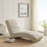 Livetastic Relaxliege, Chrom, Beige, Metall, 170x82x60 cm, Wohnzimmer, Sessel, Relaxliegen