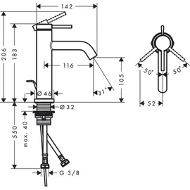 Hansgrohe Tecturis S Einhandmischer Mattschwarz