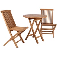 bene living Gartenmöbelset Teak Sessel Langton und Tisch Sutton