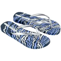 Ipanema Damen ANIMALE Print III FEM Flipflop, Blue/Silver, 38 EU