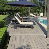 Fiberdeck Premium WPC-Terrassendiele Light grey massiv - 23x138x4000mm