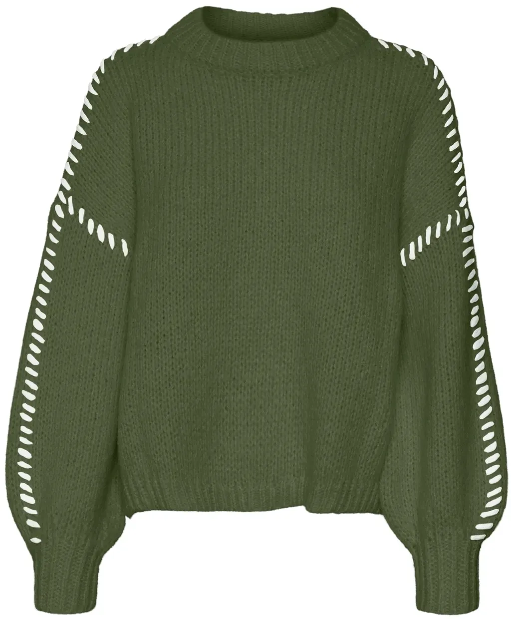 Vero Moda Rundhalspullover »VMFENG LS O-NECK PULLOVER GA BOO« Vero Moda Cypress Detail:W. BIRCH M (38)