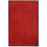 vidaXL Fußmatte Rot 80x120 cm