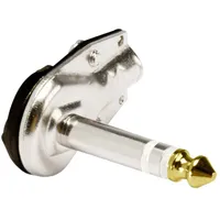 HICON HI-J63SA05 Klinken-Steckverbinder 6.35mm Stecker, gewinkelt Polzahl: 3 Silber
