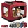 LIONTO Hundetransportbox 90 x 61 x 65 cm Dunkelrot