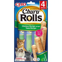 INABA CAT Churu Rolls Huhn mit Thunfisch 4x10g