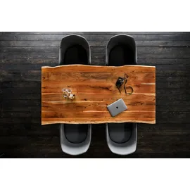 KAWOLA LORE 90 x 78 x 180 cm nussbaum/silber