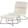 Endorphin Sessel Laconia 80 x 80 x 100 cm Weiß mit Hocker & Nackenkissen
