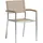 ACAMP Skye Garten-Essgruppe 7-tlg. Tisch Old Java 180 x 90 cm beige/silber