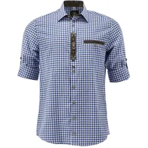 OS-TRACHTEN Trachtenhemd Jaluna in mittelblau 41/42