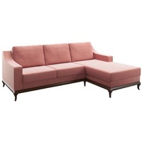 JVmoebel Ecksofa, Design L Form Schlafsofa Luxus Couchen Neu Ecksofa Couch Sofas rosa