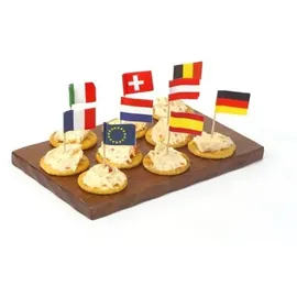 Papstar Deko-Picker 8 cm 50 St. Deutschland/Frankreich/Niederlande/Italien/Österreich/Belgien/Spanien/Schweiz
