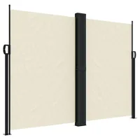 furnicato Seitenmarkise 180 x 600 cm Creme Polyester