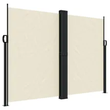 furnicato Seitenmarkise 180 x 600 cm Creme Polyester