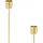 Atmosphera Créateur d'intérieur Kerzenhalter MARGY Metall Gold