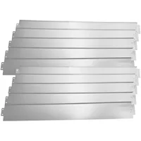 casa.pro Metall Rasenkante 10er Set 100cm Beetumrandung Beeteinfassung Mähkante 10m