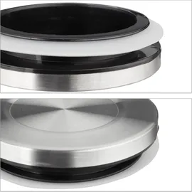 Relaxdays Vorratsdosen 11,0 cm hoch transparent 380,0 ml, 3 St.