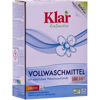 KLAR Vollwaschmittel Pulver (2,475 kg) mit natürlichem Waschnuss-Extrakt