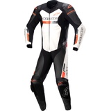 Alpinestars GP Force Chaser, Lederkombi 1tlg. - Schwarz/Weiß/Neon-Rot - 56