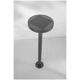 Fabas Luce Pollerleuchte Solar 65 cm grau inkl. Bewegungsmelder