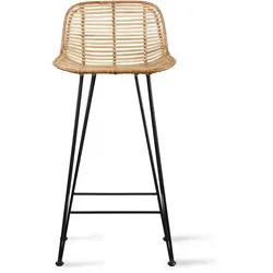 HKliving - Rattan Barstuhl, natur