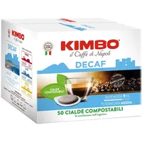 KAFFEE KIMBO DECAFFEINATO - ENTKOFFEINIERT - Box 50 PADS ESE44 7.3g