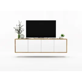 meble lindner Apollo2 TV-Schrank 150 cm Weiß Matt Holz